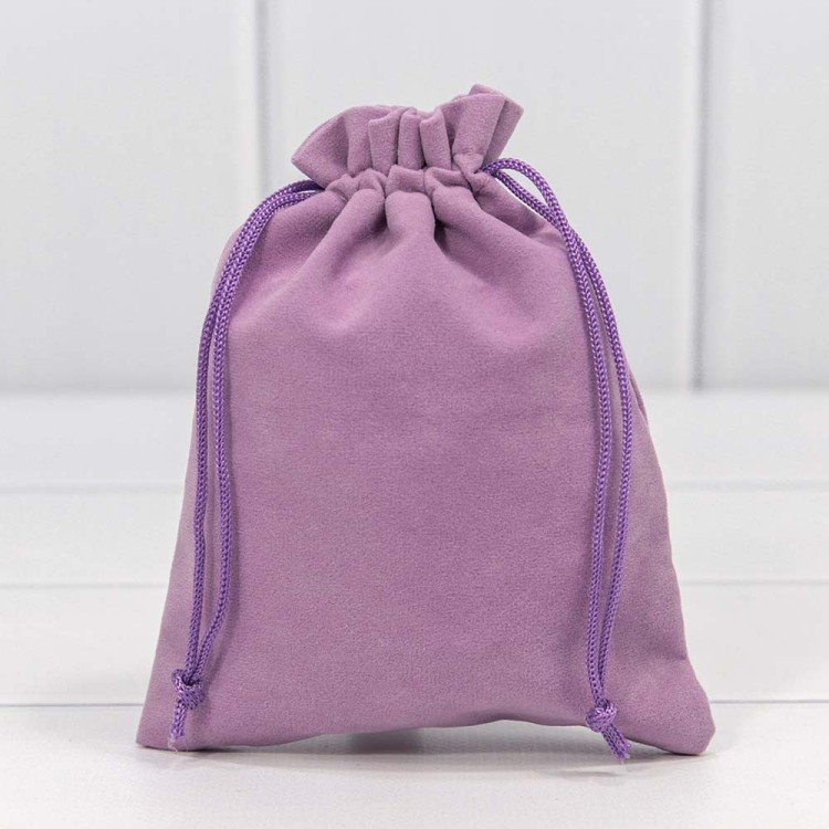 000811H/11 Мешочки бархатные 12*15 Сиреневый 1/50 1/2000   