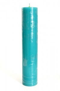 1380452900 Цилиндр 50 Н150 свеча парафиновая, небесно-голубой