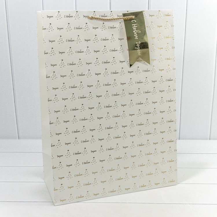 300382T Пакет подарочный "Новый год" с тиснением (микс) 40*55*20 1/20 1/60