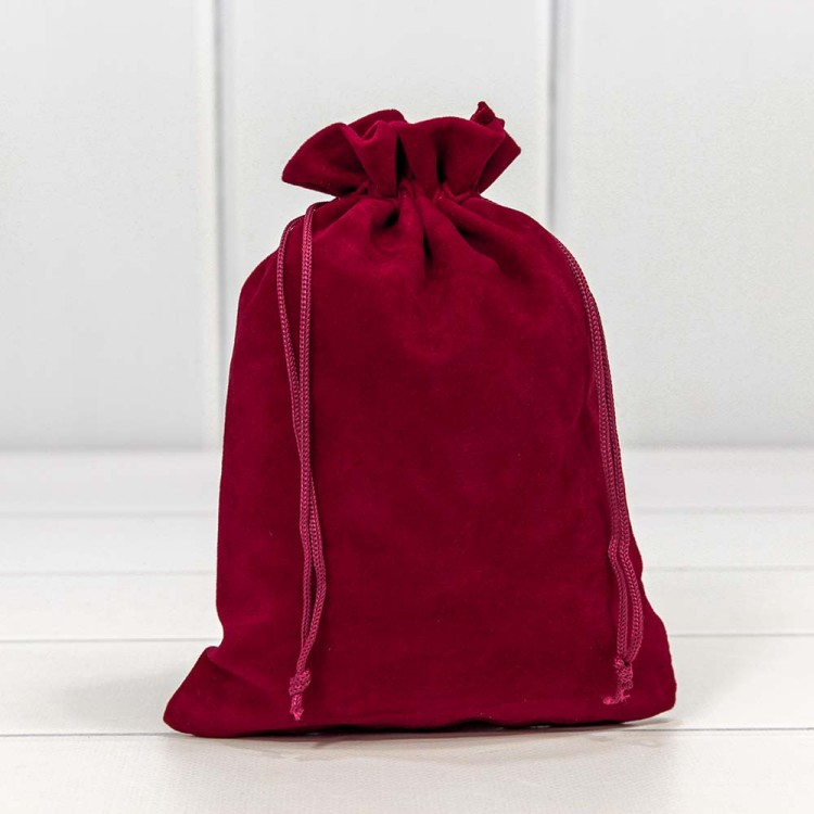 000811G/83 Мешочки бархатные 14*20 Бордовый 1/25 1/1500 