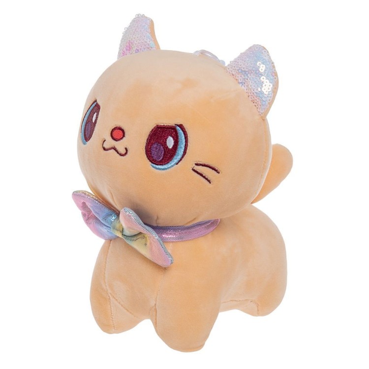 DL203204803BR Мягкая игрушка Котенок Коричневый размер 32см