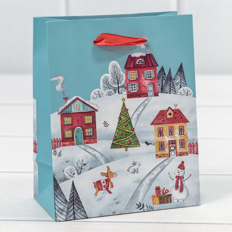 300430H Пакет подарочный "Новый год" (микс 430) 12*15*6,7 128г 1/20 1/600