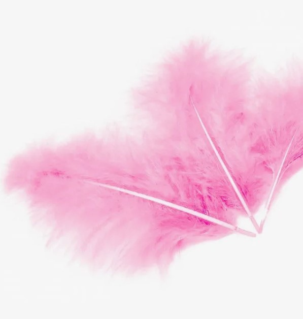 1501-4130 Перья декоративные Розовые 10см 30шт/G 1501-4130 Перья декоративные Розовые 10см 30шт/G