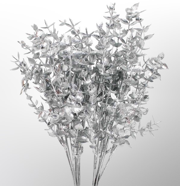 211-02-3816 Искусственные цветы Серебряный самшит 1/2