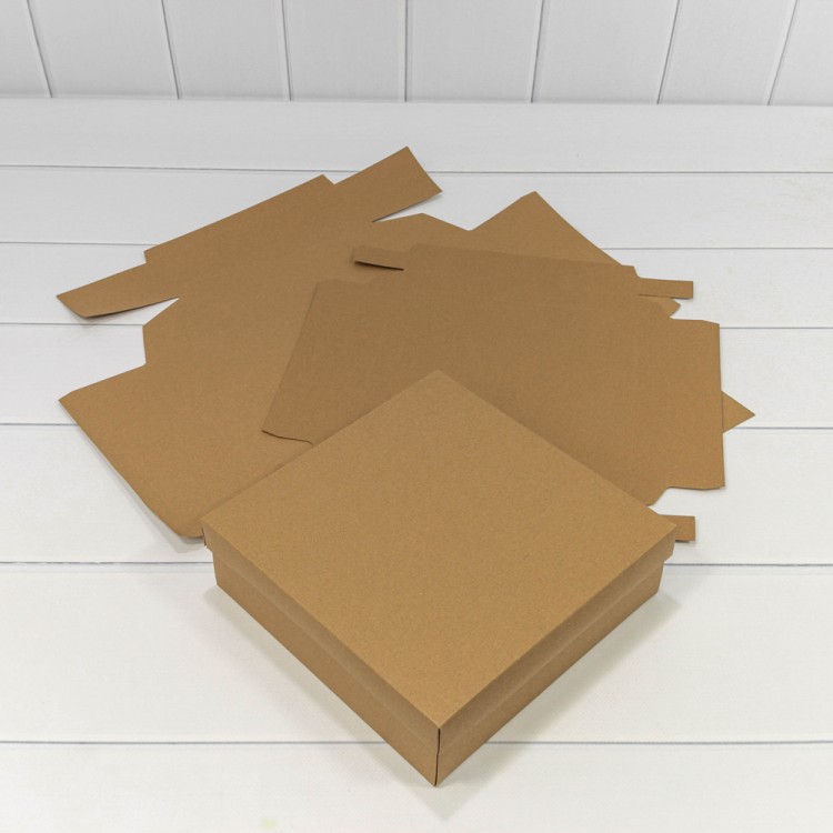 0007343 Коробка Квадратная 22,5*22,5*7 сборная Крафт класс А 1/20 1/300 0007343 Коробка Квадратная 22,5*22,5*7 сборная Крафт класс А 1/20 1/300