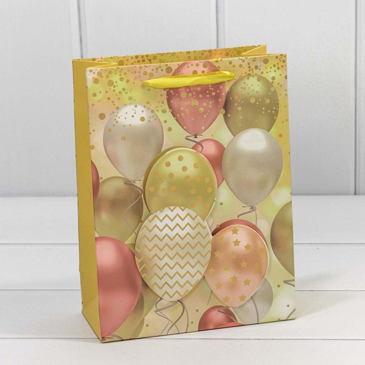 000111E Пакет подарочный с 3D аппликацией "Воздушные шары" (микс) 18*23*10 210г 1/20 1/360