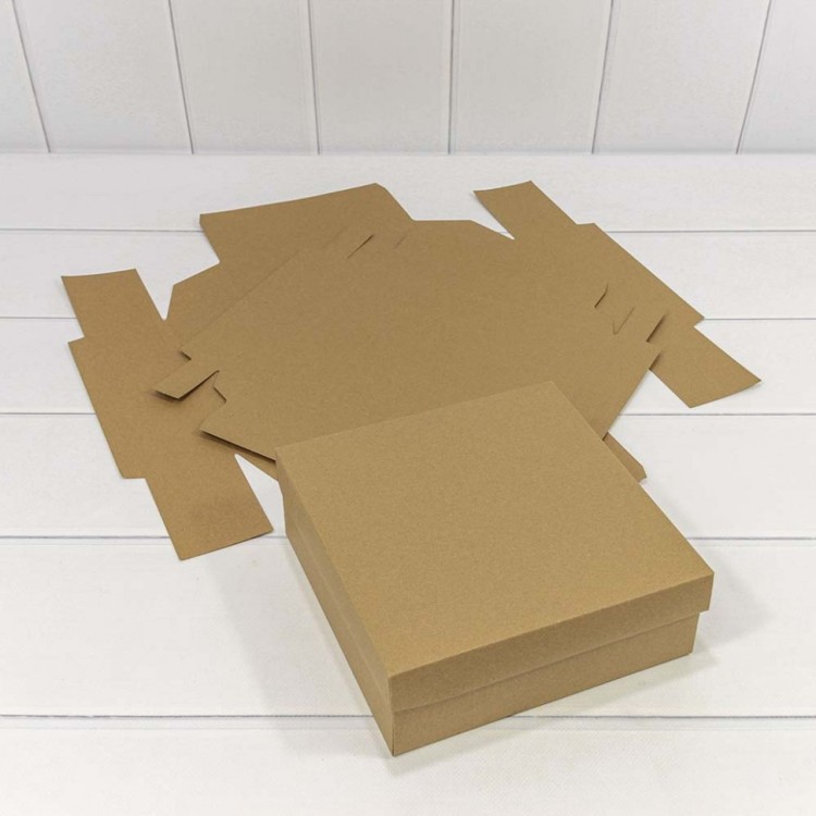 0007342/1 Коробка Квадратная 20*20*7 сборная Крафт 1/20 1/240 0007342/1 Коробка Квадратная 20*20*7 сборная Крафт 1/20 1/240