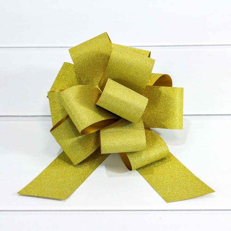 00052350G Бант-шар 5 см "Блеск" Золотой 1/50 1/1000