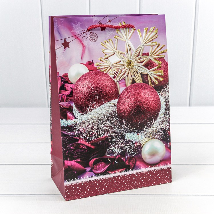 300431K Пакет подарочный "Новый год" (микс 431) 20*30*10 128г 1/20 1/360