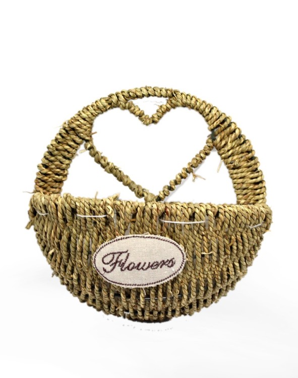 000420-60 Набор корзин 1/2 плетеный настенный 30*15*16 см для цветов 1/12