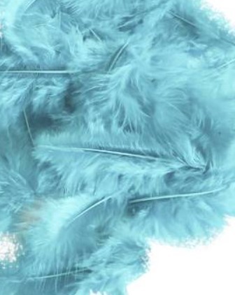 1501-5337 Перья декоративные Голубые 10см 30шт/G 1501-5337 Перья декоративные Голубые 10см 30шт/G