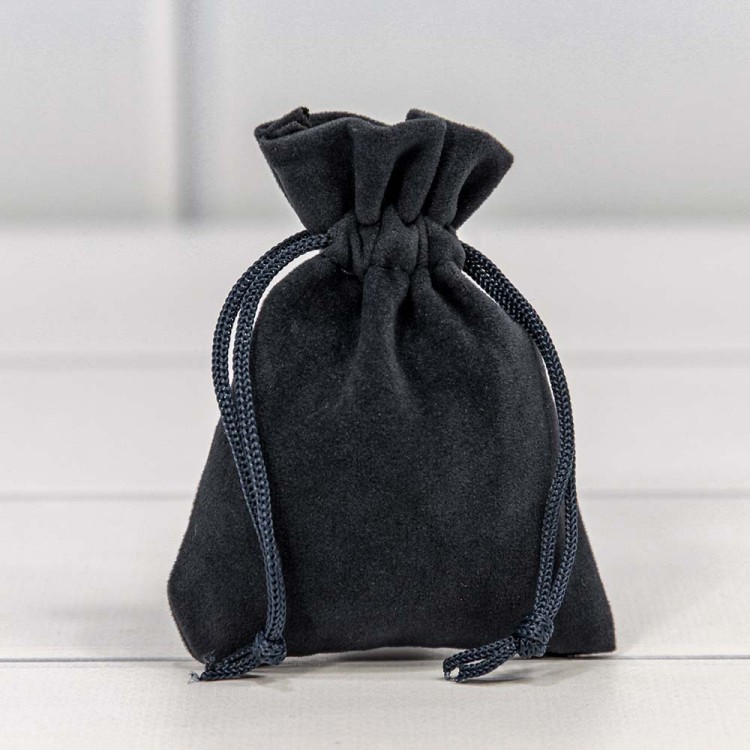 000811J/62 Мешочки бархатные 7*9 Синевато-чёрный 1/50 1/3000 