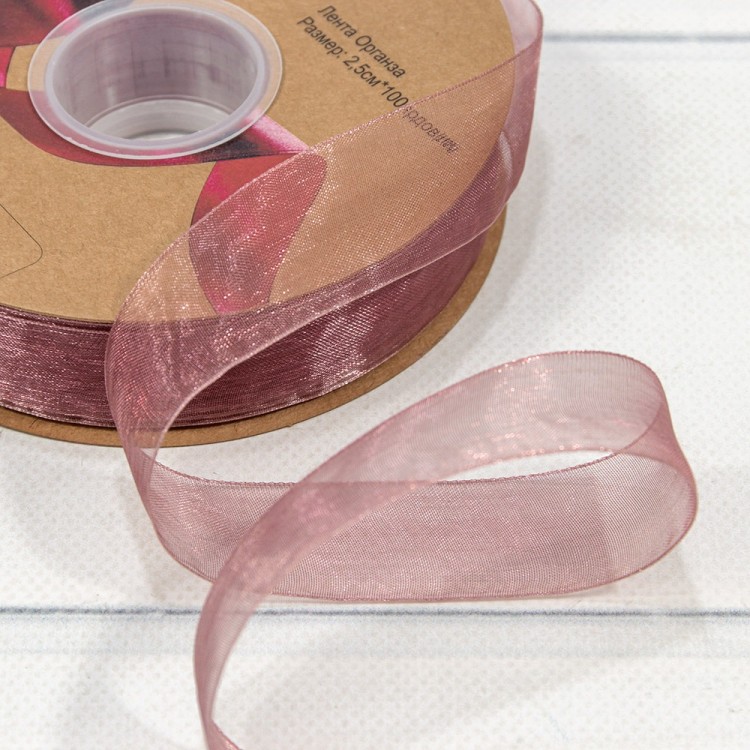 559-25/bk13 Лента Органза 2,5см*100ярд Тёмный серо-красный 1/13 1/52 559-25/bk13 Лента Органза 2,5см*100ярд Тёмный серо-красный 1/13 1/52