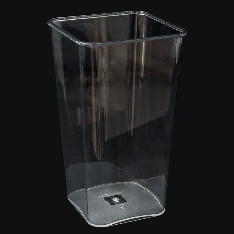 820/3 Ваза акриловая квадратная 19*19*38,5 1/20	