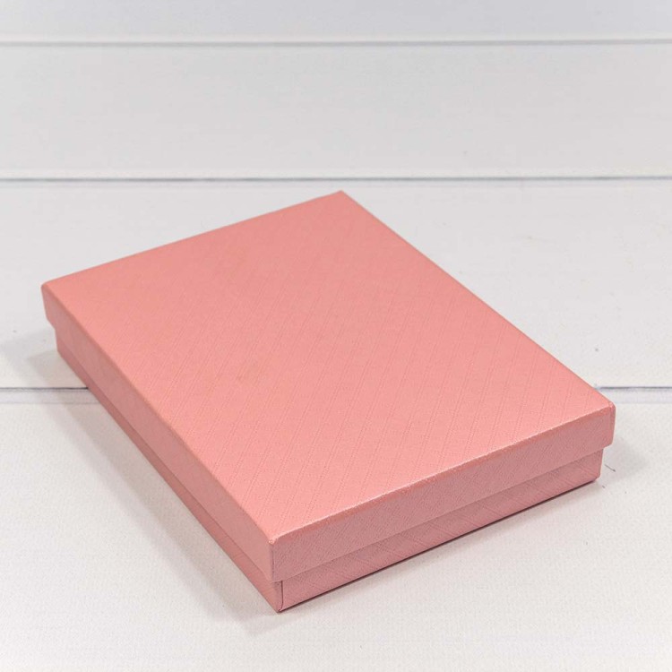 6121216/4 Коробка Прямоугольная 16*12*3,4 "Ромбики" Розовый 1/12 1/120