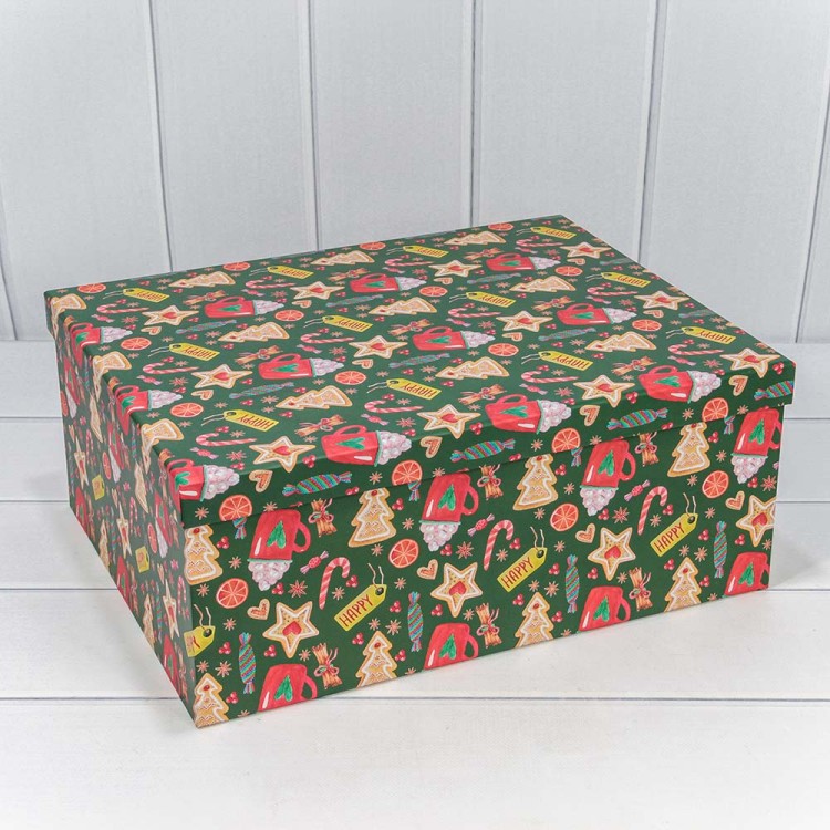 730902/2625 Коробки Прямоугольные Набор 1/15 42,5*33*17,6 "Новый год"-2625 1/2