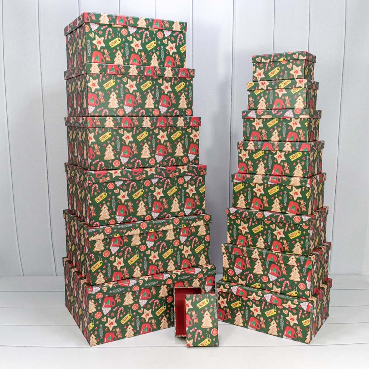 730902/2625 Коробки Прямоугольные Набор 1/15 42,5*33*17,6 "Новый год"-2625 1/2