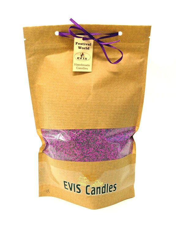 139003940360 Свеча насыпная в гранулах в дой-паке с 12 фитилями, 360гр. барби-серый