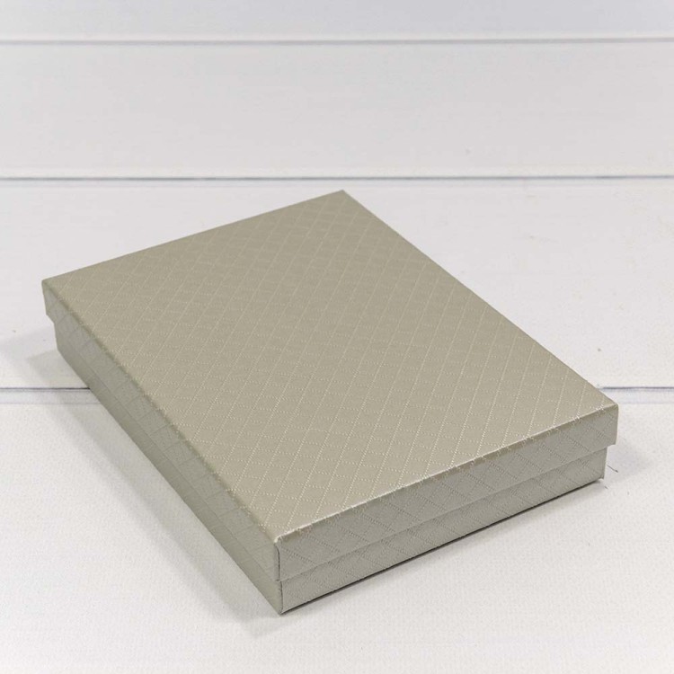 6121216/6 Коробка Прямоугольная 16*12*3,4 "Ромбики" Серый 1/12 1/120