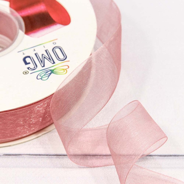 559-25/1041 Лента Органза 2,5см*100ярд Пудровый 1/8 1/32 559-25/1041 Лента Органза 2,5см*100ярд Пудровый 1/8 1/32