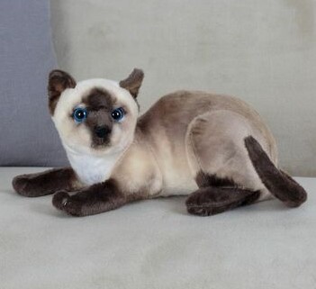 LW602719915BR Мягкая игрушка Кошка размер 27см Коричневый