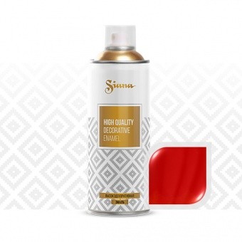 SNM010 Краска, эмаль-аэрозоль для декора Siana high quality – «металлик», 520 мл. Красный марс