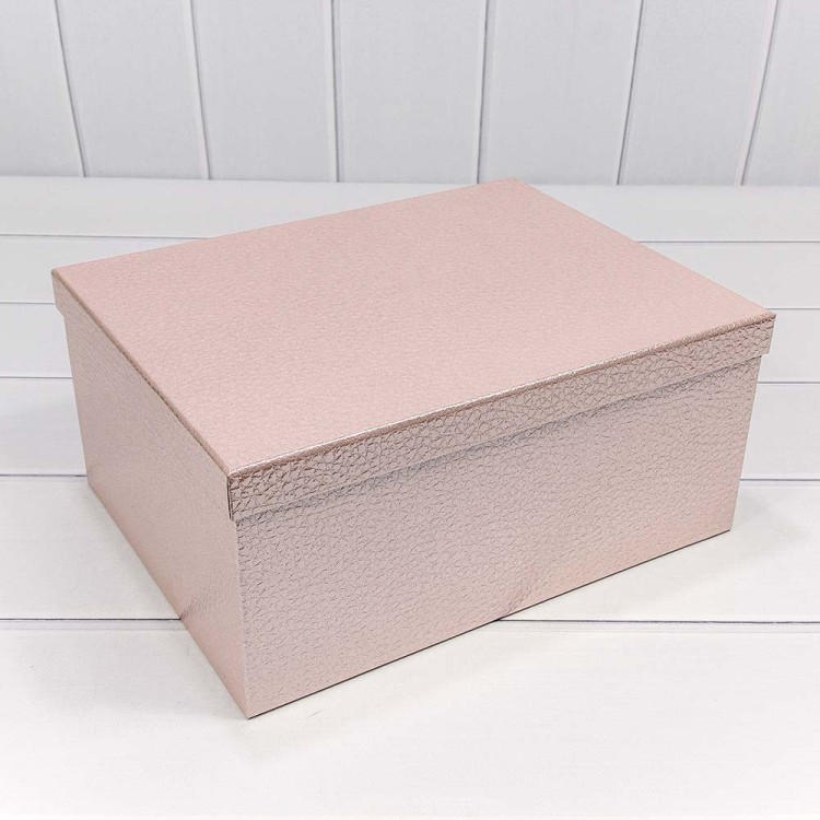 721604/0029 Коробки Прямоугольные Набор 1/10 34*26*15,3 "Кожа крокодила" Розовый 1/6