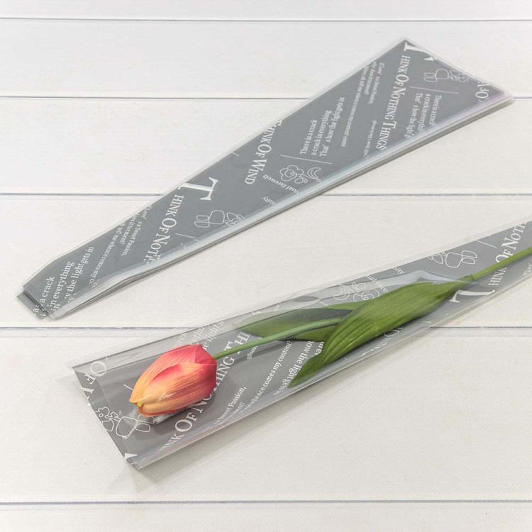 001540/5	Плёнка в листах "Конус для цветов" 12,5*4*45 (50 шт.) Серый 1/200