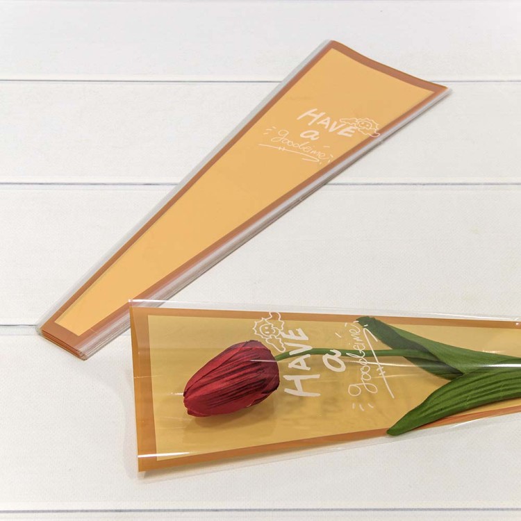 001550/4	Плёнка в листах "Конус для цветов" 12,5*4*40 (30 шт.) Коричневая рамка 1/200