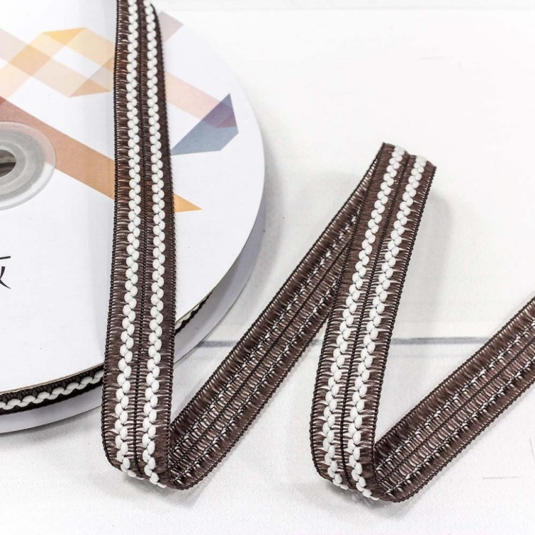 544-15/151 Лента декоративная с бахромой (полиэстер) 1,5 см*25 ярд кофейный 1/8 1/192 544-15/151 Лента декоративная с бахромой (полиэстер) 1,5 см*25 ярд кофейный 1/8 1/192