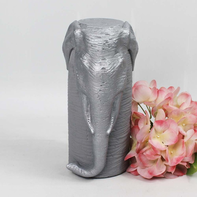 1009550005 СЛОН ХАТХИ Фигурка гипсовая интерьерная декоративная  H-200мм D-95мм