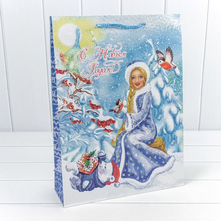 300431A Пакет подарочный "Новый год" (микс 431) 33*45*11 157г 1/20 1/240