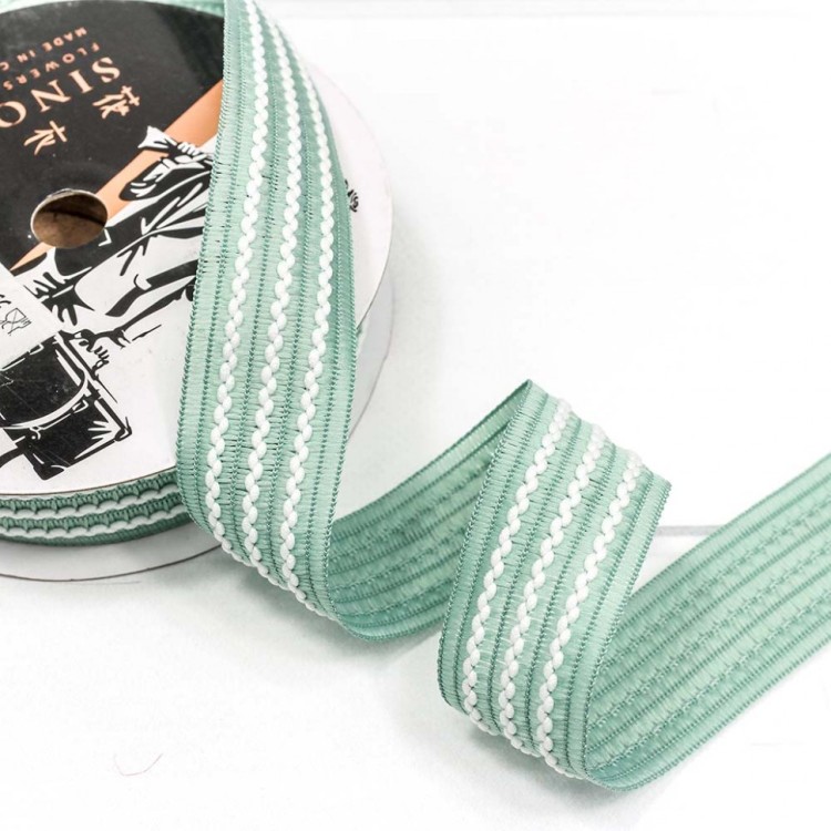 545-25/85 Лента декоративная с бахромой (полиэстер) 2,5 см*18 ярд мятный 1/8 1/192 545-25/85 Лента декоративная с бахромой (полиэстер) 2,5 см*18 ярд мятный 1/8 1/192