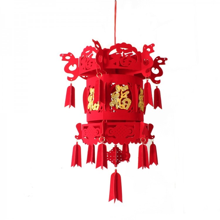 104100-22 Китайский фонарик с иероглифом 63x34 см "Фу"