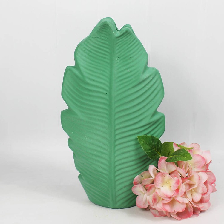 100690005 ПЕРО БОЛЬШОЕ Органайзер-кашпо, фигурка декоративная, гипс, ментол