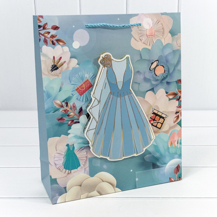 000318A Пакет подарочный с 3D аппликацией "Детский" (микс 318) 30*41,5*12 210г 1/20 1/120