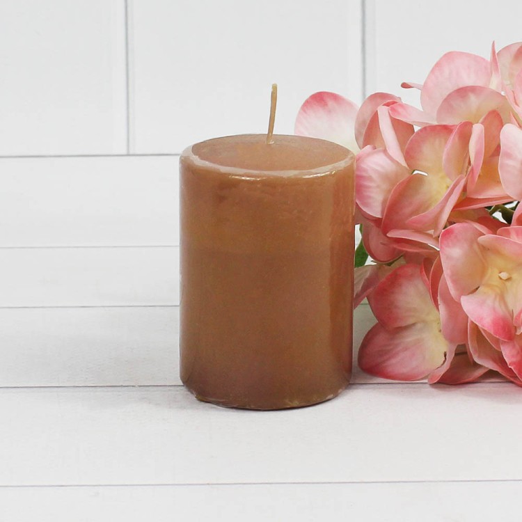 1381604200 Цилиндр 50 Н80 свеча парафиновая, карамель