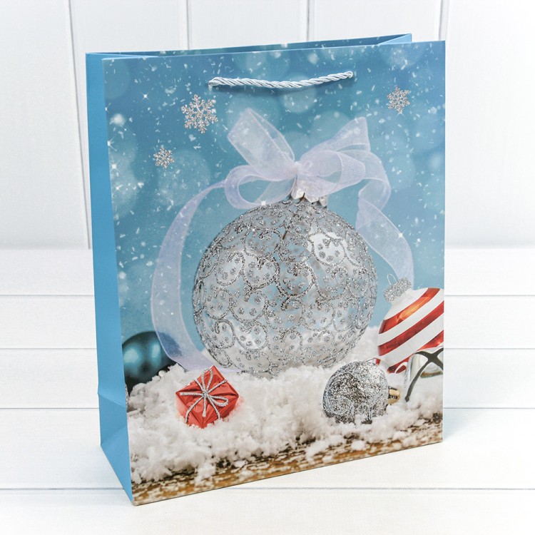 300465C Пакет подарочный "Новый год" (микс 465) 26*32*10 210г 1/20 1/240