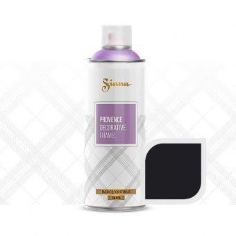 SNP020 Краска, эмаль-аэрозоль для декора Siana Provence – матовая текстура, 520 мл. Французский чернозем