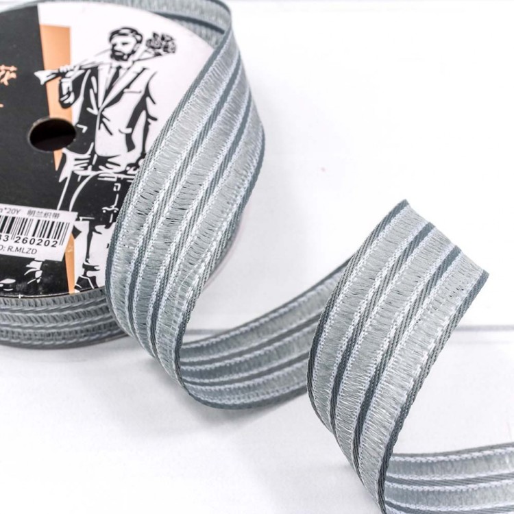 543-26/2 Лента декоративная с бахромой (полиэстер) 2,6 см*20 ярд серый 1/8 1/192 543-26/2 Лента декоративная с бахромой (полиэстер) 2,6 см*20 ярд серый 1/8 1/192