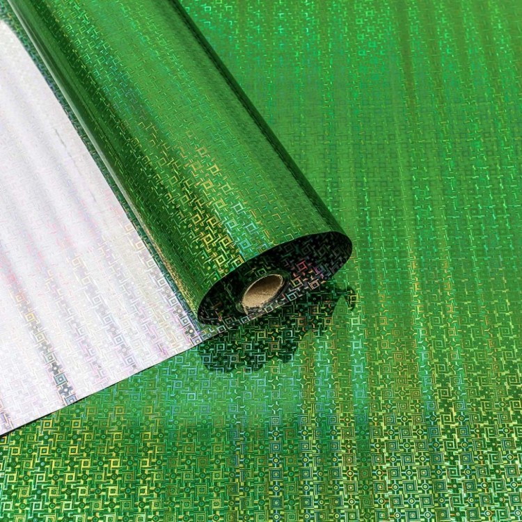 00070810-5 Плёнка 0,7*8,33м Голография 40мкм Зелёный 1/10 1/120