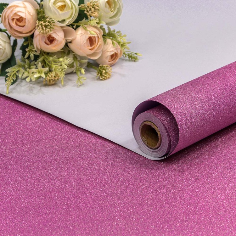 00070811-1 Плёнка 1*10м на бумажной основе "Песок" 75мкм Розовый 1/20