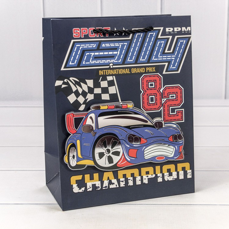 000266E Пакет подарочный с 3D аппликацией "Детский" (микс 266) 18*23*10 210г 1/20 1/360