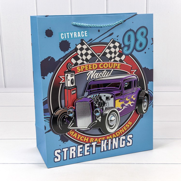 000266C Пакет подарочный с 3D аппликацией "Детский" (микс 266) 26*32*12 210г 1/20 1/240