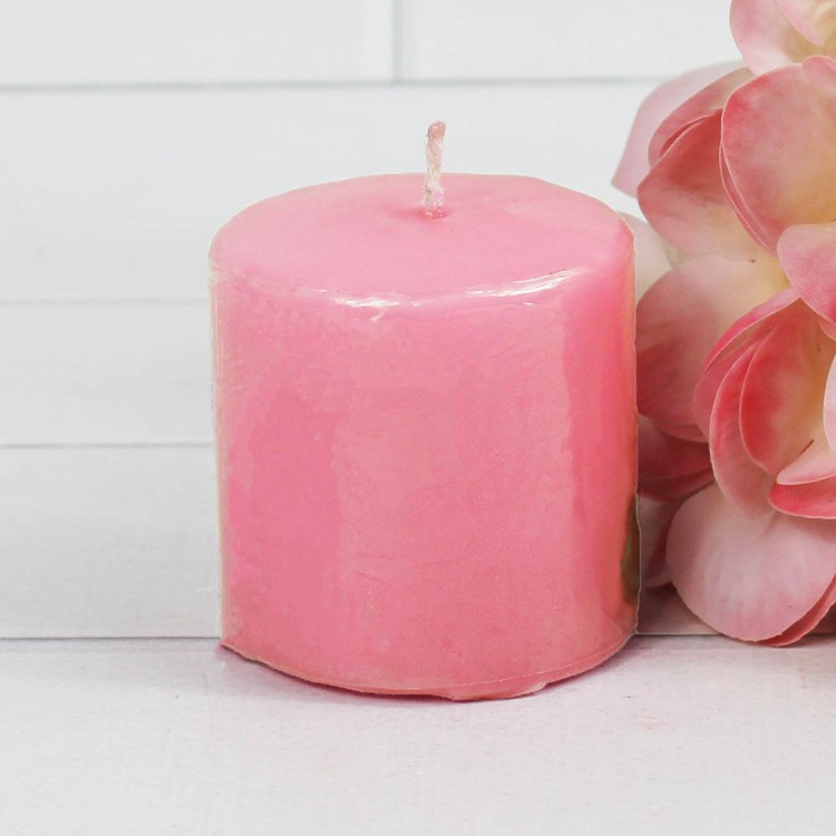 1381632300 Цилиндр 50 Н50 свеча парафиновая, светоло-розовый