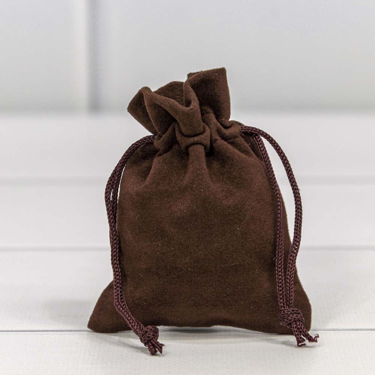 000811J/16 Мешочки бархатные 7*9 Коричневый 1/50 1/3000