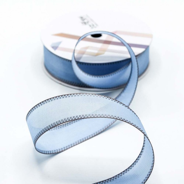 538-30/6 Лента декоративная с каймой (полиэстер) 3 см*15 ярдов синий 1/6 1/144 538-30/6 Лента декоративная с каймой (полиэстер) 3 см*15 ярдов синий 1/6 1/144